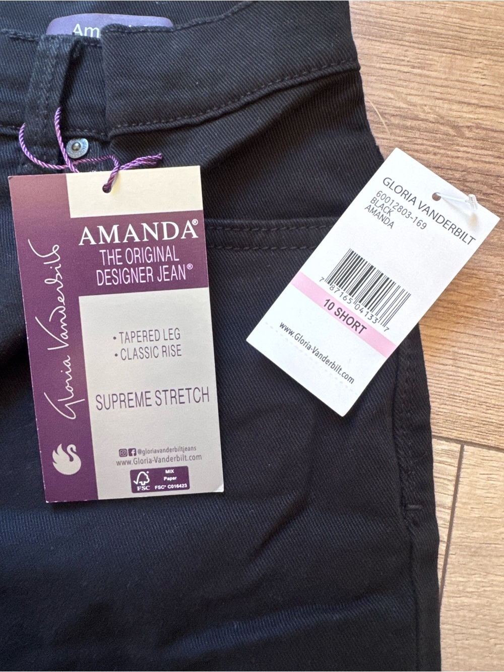 Gloria Vanderbilt Amanda Classic Stretch Jeans 10 Short - Picture 4 of 6